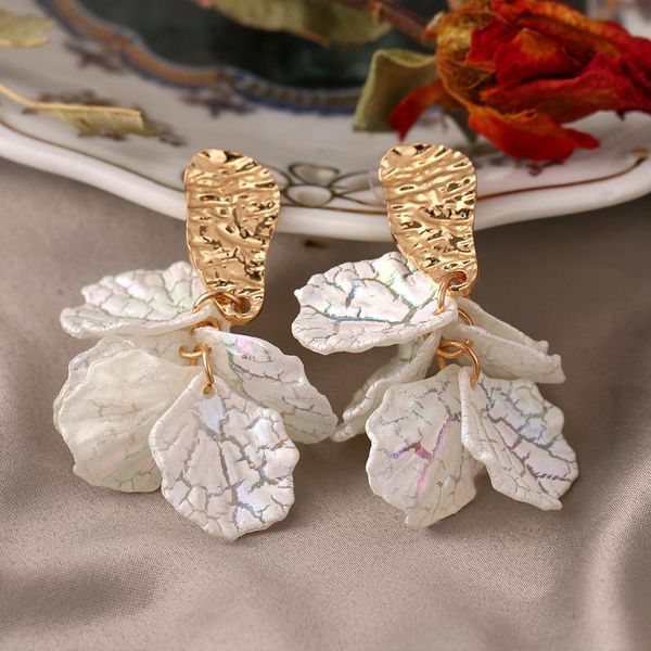 dangle & chandelier korean white acrylic flower petal drop earrings for women's fashion statement shell trend alloy pendant earring jew, Silver
dangle & chandelier korean white acrylic flower petal drop earrings for women's fashion statement shell trend alloy pendant earring jew, Silver