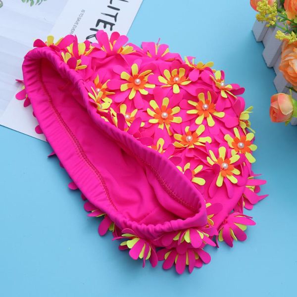 swimming caps cap floral pearl 3d flower design hat ear protection size bathing (pink)
swimming caps cap floral pearl 3d flower design hat ear protection size bathing (pink)