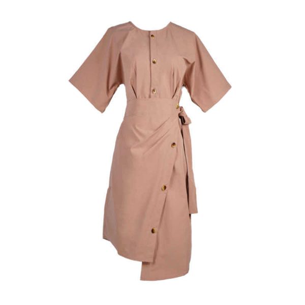 perhaps u coral o neck button short sleeve mini dress elegant solid summer office lady women female d0982 210529, Black;gray
perhaps u coral o neck button short sleeve mini dress elegant solid summer office lady women female d0982 210529, Black;gray