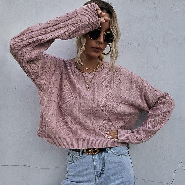 loose pullover women sweater long sleeve o neck short knitted 2021 autumn winter solid woman jumper pull femme women's sweaters, White;black
loose pullover women sweater long sleeve o neck short knitted 2021 autumn winter solid woman jumper pull femme women's sweaters, White;black
