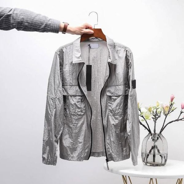 men jacket spring summer coats man fashion street style ins male trench coats black gray color gradient casual zipper 2021 high io, Tan;black
men jacket spring summer coats man fashion street style ins male trench coats black gray color gradient casual zipper 2021 high io, Tan;black