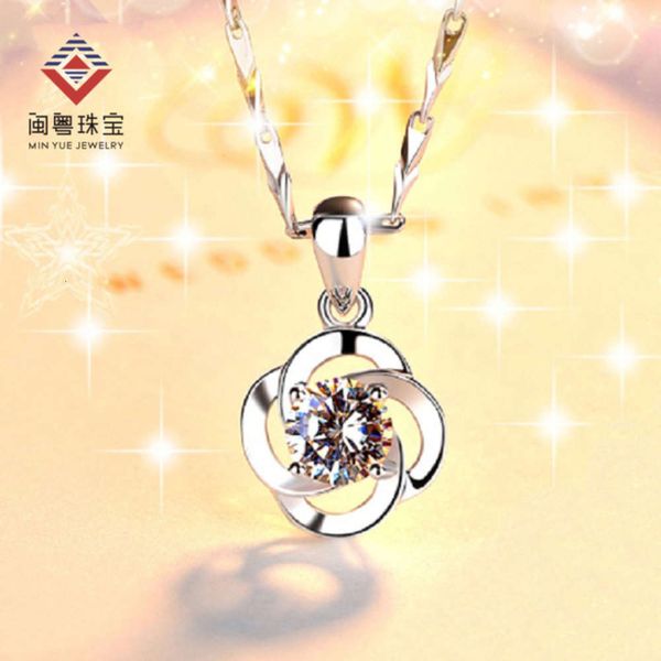 fujian guangdong international s999 clover pendant with diamond spiral necklace silver jewelry, Black
fujian guangdong international s999 clover pendant with diamond spiral necklace silver jewelry, Black