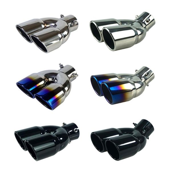 manifold & parts universal car inlet double-barrel rear exhaust tip tail pipe muffler outlet stainless steel trim accessories
manifold & parts universal car inlet double-barrel rear exhaust tip tail pipe muffler outlet stainless steel trim accessories