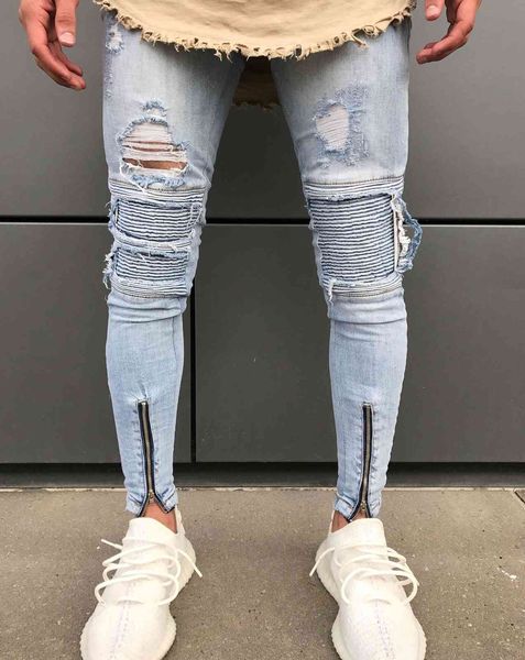 men's jeans europe and the united states whitening technology slim hole pants trend motorcycle 1847-1 hgxf, Blue
men's jeans europe and the united states whitening technology slim hole pants trend motorcycle 1847-1 hgxf, Blue