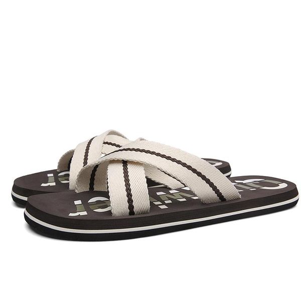 slippers summer non-slip flip flops cloth tape men brand shoes indoor outdoor beach sandals fashion casual, Black
slippers summer non-slip flip flops cloth tape men brand shoes indoor outdoor beach sandals fashion casual, Black