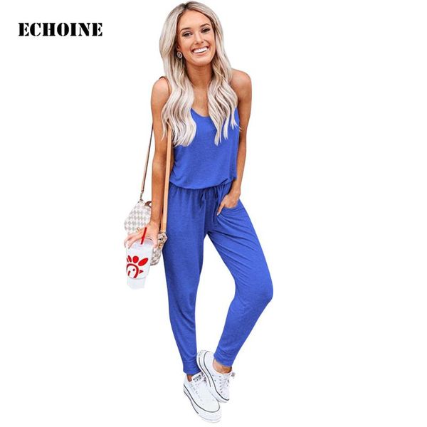 women's jumpsuits & rompers 2021 summer women slim elegant sleeveless jumpsuit solid color with pocket drawstring overalls, Black;white
women's jumpsuits & rompers 2021 summer women slim elegant sleeveless jumpsuit solid color with pocket drawstring overalls, Black;white