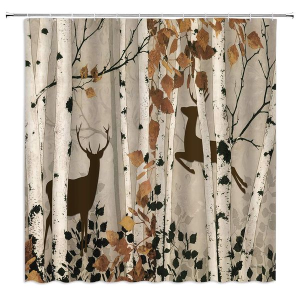 deer shower curtain forest deer jumping autumn trees foliage wilderness, 70x70 inch polyester fabric bathroom accessories
deer shower curtain forest deer jumping autumn trees foliage wilderness, 70x70 inch polyester fabric bathroom accessories