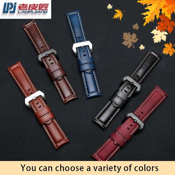 watch bands quality 24suitable for p-anerai penahai west rail city vintage leather strap22 26mm men's accessory bracelet, Black;brown
watch bands quality 24suitable for p-anerai penahai west rail city vintage leather strap22 26mm men's accessory bracelet, Black;brown