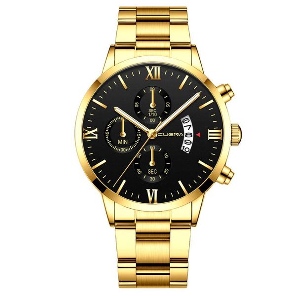 wristwatches fashion mens watches quartz wrist watch men date casual gold steel relogio masculino montre homme 2021, Slivery;brown
wristwatches fashion mens watches quartz wrist watch men date casual gold steel relogio masculino montre homme 2021, Slivery;brown
