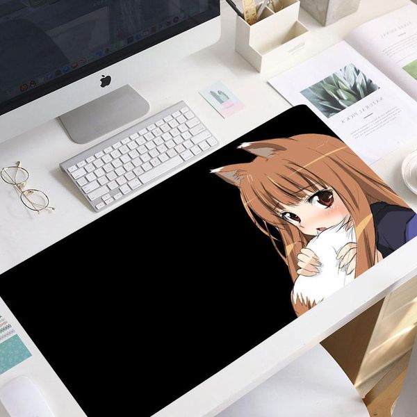mouse pads & wrist rests anime spice and wolf mousepad large gaming pad gamer notbook computer pc accessories game christmas gift carpet
