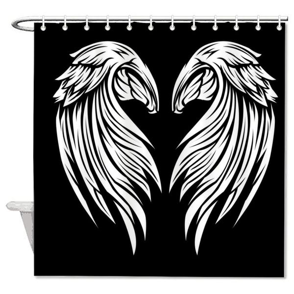 wing black and white hower curtain for teen boy teen girl bathroo bath decor, 60 x 72 inch
wing black and white hower curtain for teen boy teen girl bathroo bath decor, 60 x 72 inch