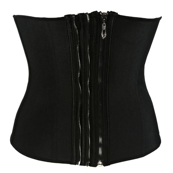 new latex 3 zippers underbust corset black sliming belt steel boned bustier waist trainer body control xs-6xl, Black;white
new latex 3 zippers underbust corset black sliming belt steel boned bustier waist trainer body control xs-6xl, Black;white
