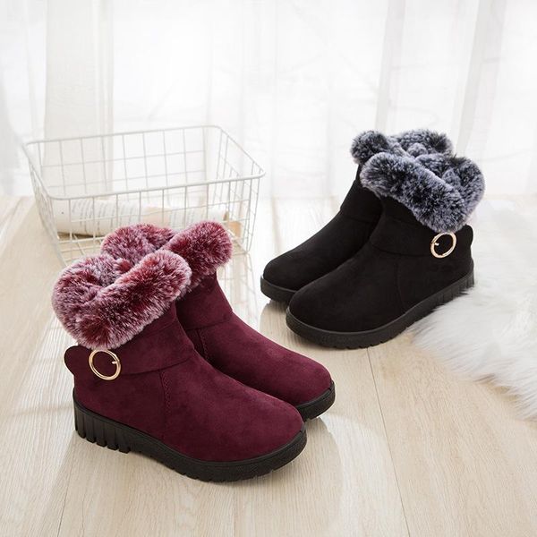 boots swonoc winter shoes women ankle snow bota snowboots nice fur warm woman for platform, Black
boots swonoc winter shoes women ankle snow bota snowboots nice fur warm woman for platform, Black