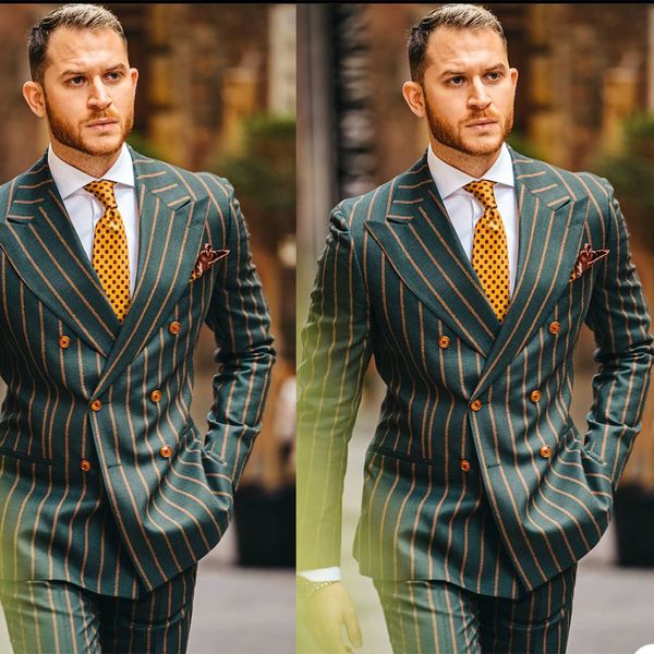 rope stripe mens tuxedos slim fit double breasted men business pants suit tailored prom party wedding suits (jacket+pants), Black;gray
rope stripe mens tuxedos slim fit double breasted men business pants suit tailored prom party wedding suits (jacket+pants), Black;gray