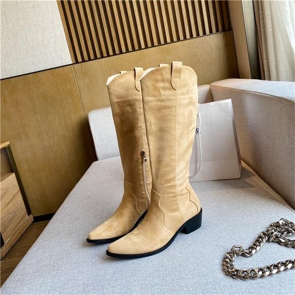 boots western knight women's 2021 thick heel boots, the middle less than thin, Black
boots western knight women's 2021 thick heel boots, the middle less than thin, Black