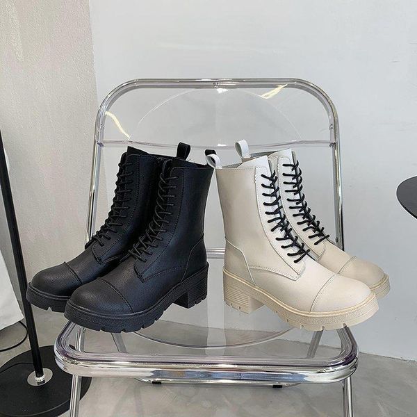 boots women white leather combat autumn high platform short 2021 fashion shoes elegant zippper ankle, Black
boots women white leather combat autumn high platform short 2021 fashion shoes elegant zippper ankle, Black