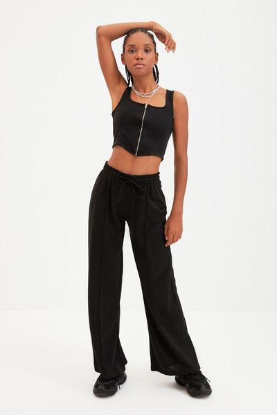 women's two piece pants trendyol zip detail wide leg knit bottom-suit twoaw22au0086, White
women's two piece pants trendyol zip detail wide leg knit bottom-suit twoaw22au0086, White