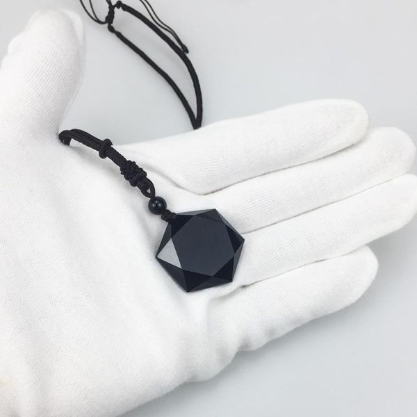 chains obsidian natural stone pendant necklaces for women and men cubic hexagram sweater necklace amulets talismans jewelry, Silver
chains obsidian natural stone pendant necklaces for women and men cubic hexagram sweater necklace amulets talismans jewelry, Silver