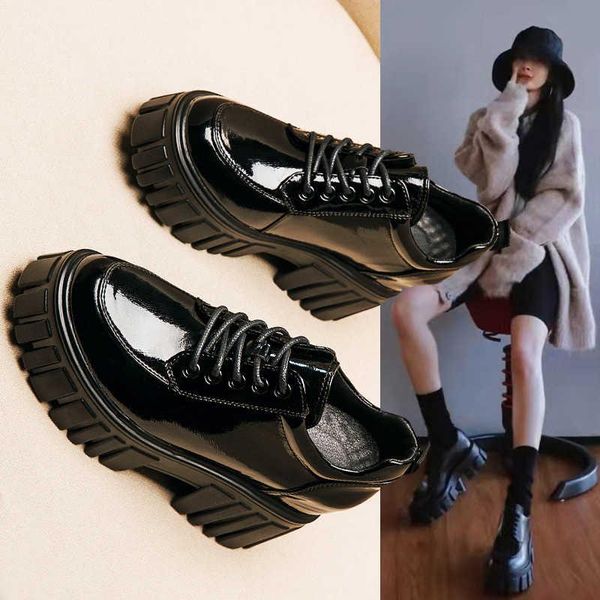 boots net red muffin thick soled shoes for women, Black 
boots net red muffin thick soled shoes for women, Black