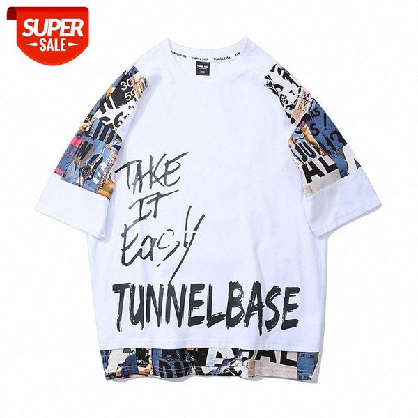 trendy american high street print t-shirt loose anime character stitching short sleeve tee men and women #ns8g, White;black
trendy american high street print t-shirt loose anime character stitching short sleeve tee men and women #ns8g, White;black
