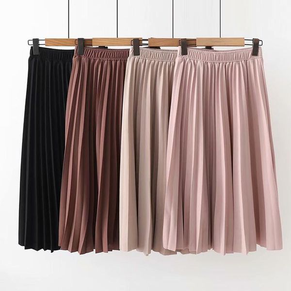 skirts women causal midi spring summer high waist skirt solid color pleated, Black
skirts women causal midi spring summer high waist skirt solid color pleated, Black