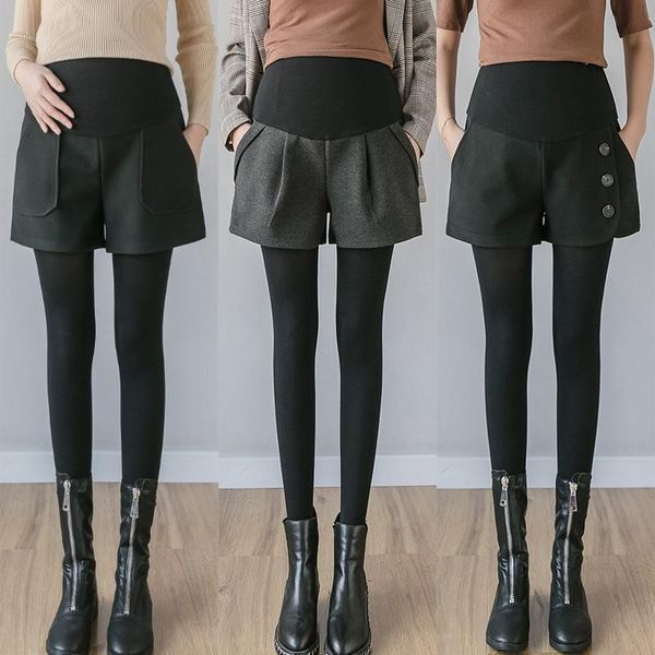 maternity bottoms 920# autumn winter thick warm woolen shorts wide leg loose belly bootcuts clothes for pregnant women casual pregnancy, White
maternity bottoms 920# autumn winter thick warm woolen shorts wide leg loose belly bootcuts clothes for pregnant women casual pregnancy, White
