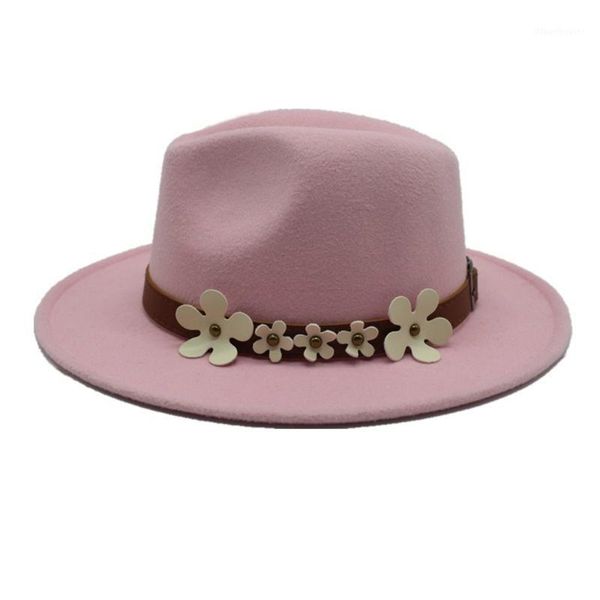 men women fedora hat with flowers panama jazz hat wool trilby casual wild size 56-58cm1, Blue;gray
men women fedora hat with flowers panama jazz hat wool trilby casual wild size 56-58cm1, Blue;gray
