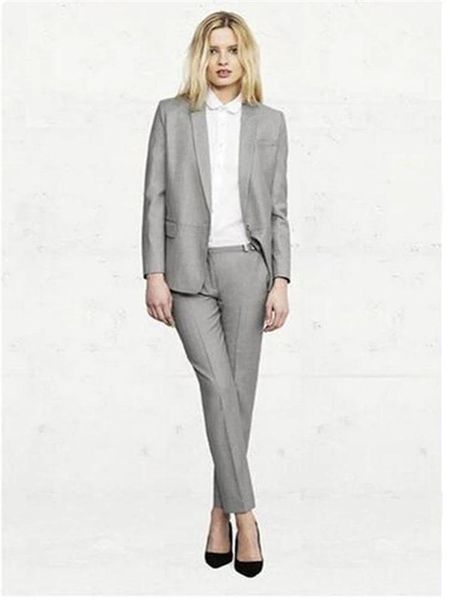 custom made grey 2 piece set women business pantsuits office formal uniform ladies work wear blazer outfit pantsuit women's two pants, White
custom made grey 2 piece set women business pantsuits office formal uniform ladies work wear blazer outfit pantsuit women's two pants, White