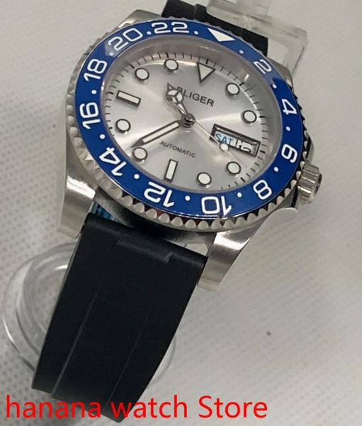 wristwatches watch men's high-quality luxury sports and leisure waterproof mechanical clock blue bezel rotate 120 clicks, Slivery;brown
wristwatches watch men's high-quality luxury sports and leisure waterproof mechanical clock blue bezel rotate 120 clicks, Slivery;brown