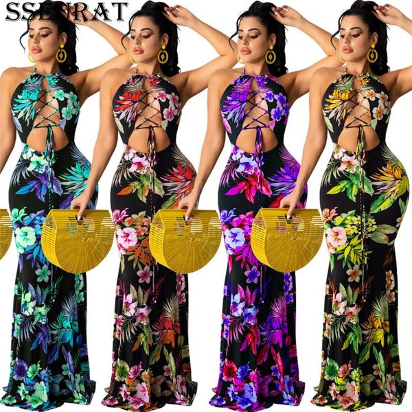 casual dresses sseurat women dress print sleeveless halter bandage hollow out elastic trumpet long night party summer outfit, Black;gray
casual dresses sseurat women dress print sleeveless halter bandage hollow out elastic trumpet long night party summer outfit, Black;gray