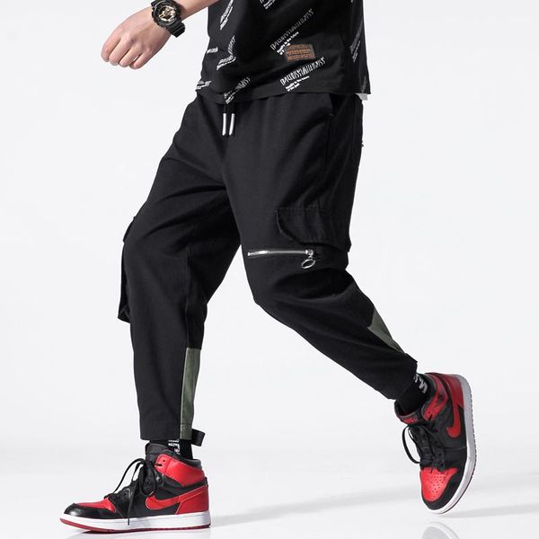 hip hop men pantalones hombre high street casual cargo pants with many pockets joggers streetwear trousers harajuku men's, Black
hip hop men pantalones hombre high street casual cargo pants with many pockets joggers streetwear trousers harajuku men's, Black