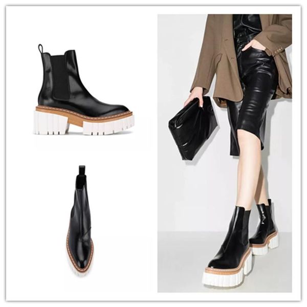 boots charm2021 muffin thick sole boots, pointed british style leather work wear short in autumn and winter, Black
boots charm2021 muffin thick sole boots, pointed british style leather work wear short in autumn and winter, Black