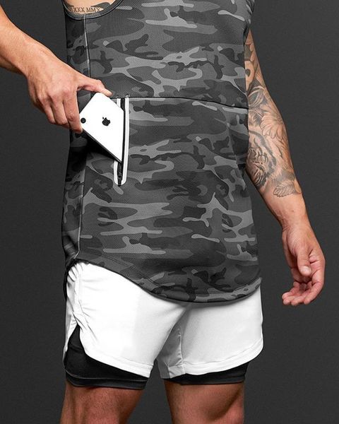 men' tank sports vest solid color summer models european and american quick-drying leisure, White;black
men' tank sports vest solid color summer models european and american quick-drying leisure, White;black