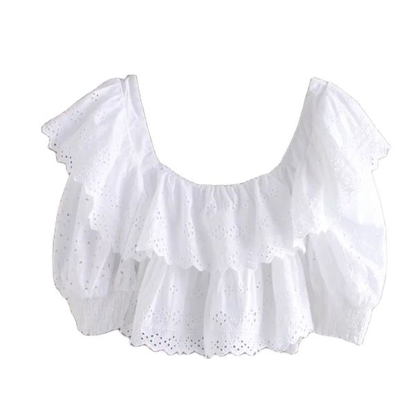 za england high street vintage hollow out embroidery za blouse women blusas mujer de moda short shirt women 210510, White
za england high street vintage hollow out embroidery za blouse women blusas mujer de moda short shirt women 210510, White