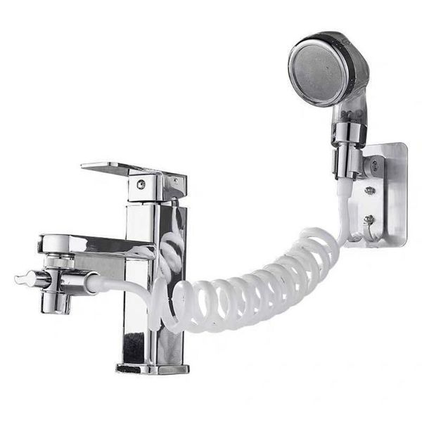 bathroom faucet external shower handheld sprayer sprinkler+base+hose+valve set for hand basin sink bath accessory 
bathroom faucet external shower handheld sprayer sprinkler+base+hose+valve set for hand basin sink bath accessory
