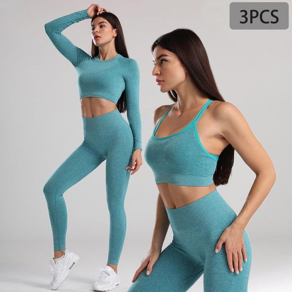 women's tracksuit 2021 yoga set seamless sportswear 2/3pcs suit gym for fitness sports bra leggings running clothing outfit
women's tracksuit 2021 yoga set seamless sportswear 2/3pcs suit gym for fitness sports bra leggings running clothing outfit