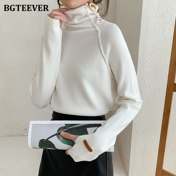 bgteever casual turtleneck women knitted pullovers 2021 winter full sleeve solid female knit ladies basic stretched sweater, White;black
bgteever casual turtleneck women knitted pullovers 2021 winter full sleeve solid female knit ladies basic stretched sweater, White;black