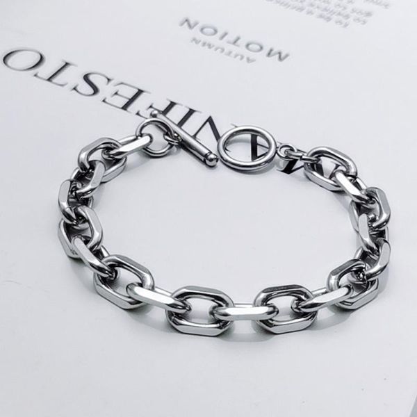 link, chain stainless steel ot buckle o type cross interlocking bracelet for men women titanium bangles hip hop trendy, Black
link, chain stainless steel ot buckle o type cross interlocking bracelet for men women titanium bangles hip hop trendy, Black