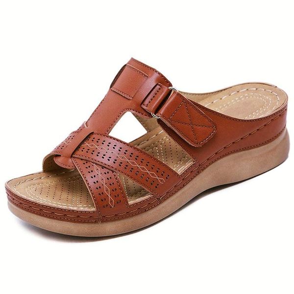 sandals 2021 women wedge advanced orthopedic open toe retro non slip leather leisure women's shoes platform, Black
sandals 2021 women wedge advanced orthopedic open toe retro non slip leather leisure women's shoes platform, Black