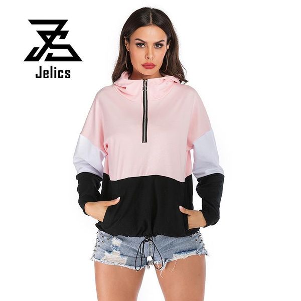 women's hoodies & sweatshirts jelics 2021 color block patchwork zipper sweatshirt female streetwear casual autumn winter pocket women p, Black
women's hoodies & sweatshirts jelics 2021 color block patchwork zipper sweatshirt female streetwear casual autumn winter pocket women p, Black