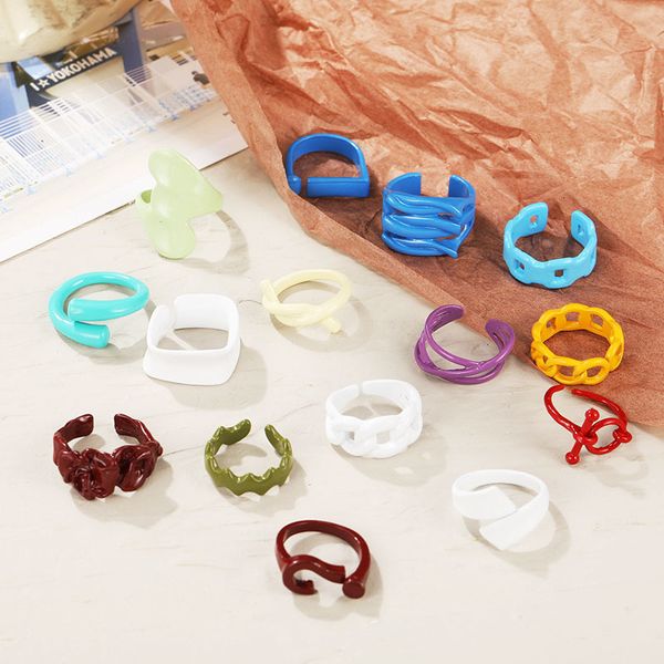 designer rings 2021 new trendy hand-painted candy color dripping oil geometric chain for women multicolor irregular open jewelry, Golden;silver
designer rings 2021 new trendy hand-painted candy color dripping oil geometric chain for women multicolor irregular open jewelry, Golden;silver
