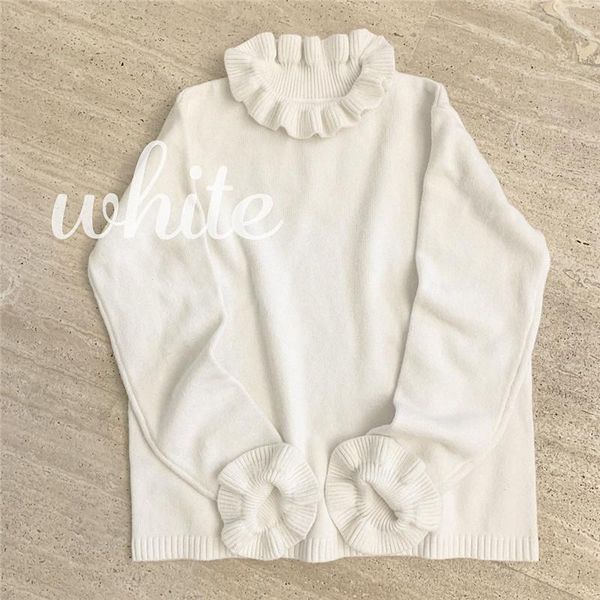 women's sweaters kawaii white woman jersey autumn winter japanese-style long sleeve oversized bottoming knitted casual pullovers yyqx01, White;black
women's sweaters kawaii white woman jersey autumn winter japanese-style long sleeve oversized bottoming knitted casual pullovers yyqx01, White;black