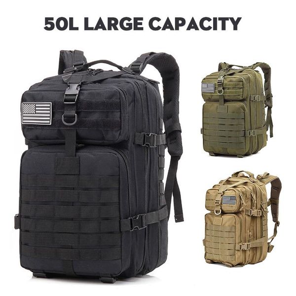 backpack 50l large capacity army multifunction hiking caping bags outdoor travel waterproof terkking rucksack for men and women
backpack 50l large capacity army multifunction hiking caping bags outdoor travel waterproof terkking rucksack for men and women