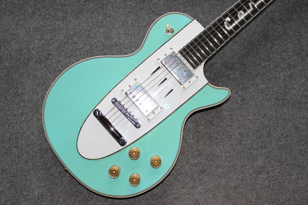 custom lp electric guitar building cream inlays staff color green
custom lp electric guitar building cream inlays staff color green
