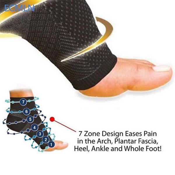 comfort ecmln foot anti fatigue compression sleeve elastic men's socks women relieve swell ankle calcetines sokken, Black
comfort ecmln foot anti fatigue compression sleeve elastic men's socks women relieve swell ankle calcetines sokken, Black
