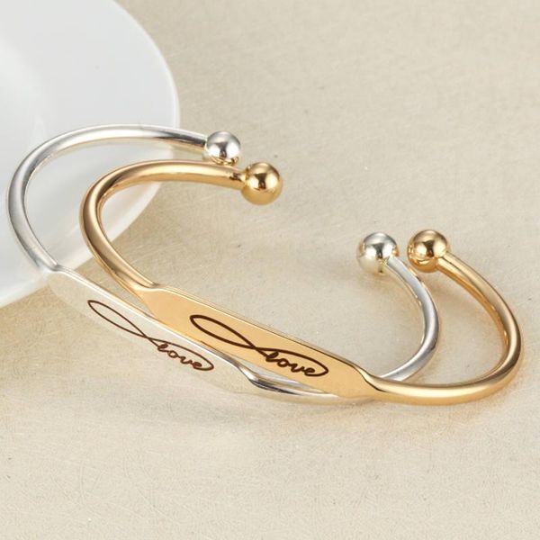 bangle 5pcs/lot 2021 silver gold 5mm width engraved infinity love inspirational open cuff friendship bangles bracelets for women, Black
bangle 5pcs/lot 2021 silver gold 5mm width engraved infinity love inspirational open cuff friendship bangles bracelets for women, Black