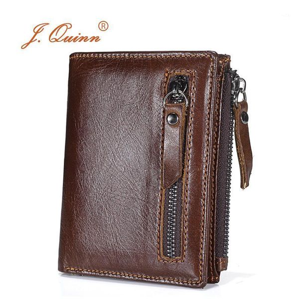 wallets j.quinn wallet male cow leather short mens double zipper calfskin retro brown bifold hasp purse brand design 20211, Red;black
wallets j.quinn wallet male cow leather short mens double zipper calfskin retro brown bifold hasp purse brand design 20211, Red;black