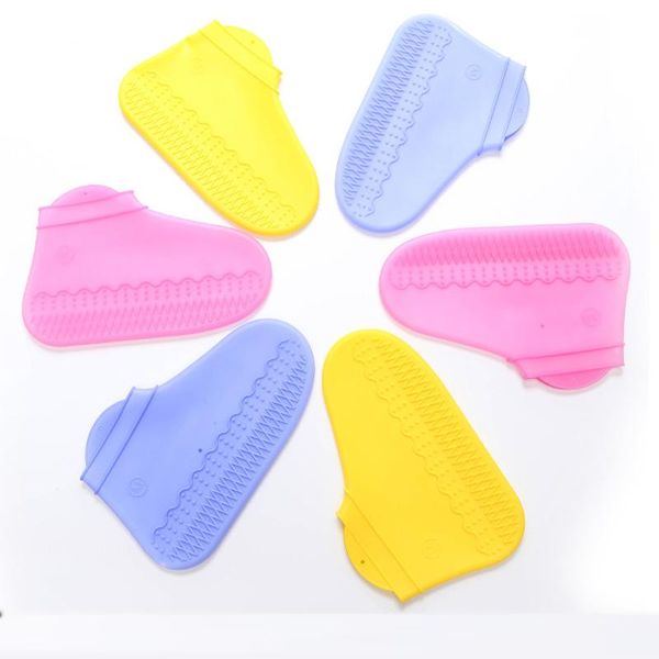 shoe parts & accessories non-slip rain covers waterproof silicone reusable solid outdoor camping 1 pair overshoes, White;pink
shoe parts & accessories non-slip rain covers waterproof silicone reusable solid outdoor camping 1 pair overshoes, White;pink