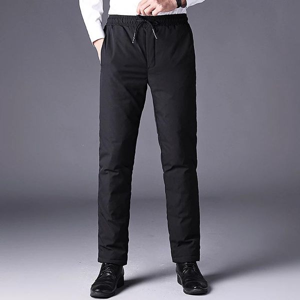 winter warm men white duck down pants male outdoor sports camping straight thermal trousers men's, Black
winter warm men white duck down pants male outdoor sports camping straight thermal trousers men's, Black