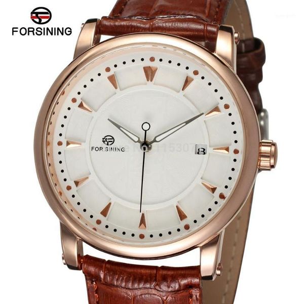 forsining winner brand autoamtic self-wind men's watch with gift box brown leather strap wristwatches, Slivery;brown
forsining winner brand autoamtic self-wind men's watch with gift box brown leather strap wristwatches, Slivery;brown